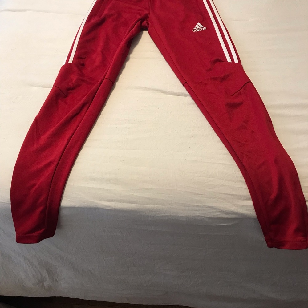 Red Adidas pants